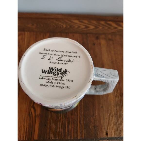 Wild Wings 2009 Coffee Mug Back To Nature - Bluebird 3D Design S. Bourdet - Picture 3 of 5